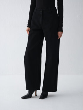 La Mania La Mania Jeansy COSMO Czarny Basic Fit
