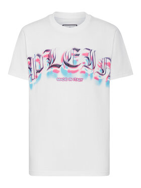 PHILIPP PLEIN PHILIPP PLEIN T-Shirt 1345 Biały Regular Fit
