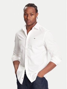 Tommy Jeans Tommy Jeans Πουκάμισο DM0DM22026 Λευκό Regular Fit