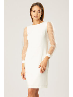 QUIOSQUE QUIOSQUE Sukienka codzienna 4JE014 Biały Regular Fit