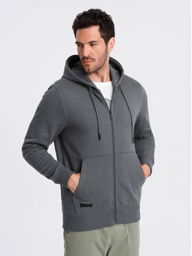 Ombre Ombre Mikina OM-SSBZ-0160 Šedá Regular Fit