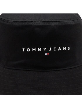 Tommy Jeans Klobuk Tjm Linear Logo Bucket Hat AM0AM12895 Črna