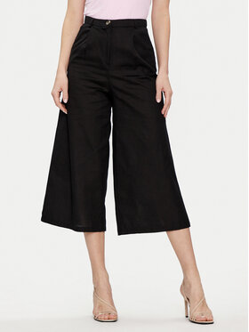 Brave Soul Brave Soul Панталони тип кюлоти LTRW-548KIKI Черен Straight Fit