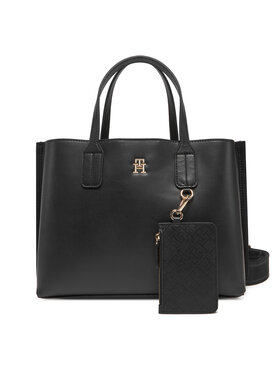 Tommy Hilfiger Tommy Hilfiger Borsetta Th Distinct Mini Tote AW0AW17192 Nero