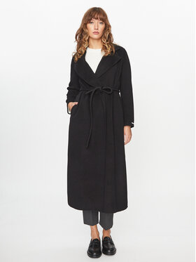 Marella Marella Cappotto di lana Album 2330160538200 Nero Regular Fit