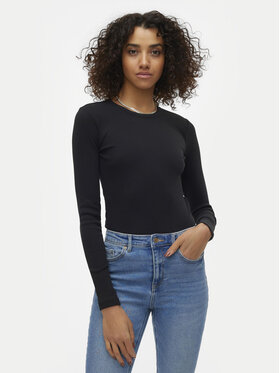Vero Moda Vero Moda Bluzka Chloe 10306897 Czarny Slim Fit