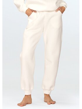 DKaren Sport DKaren Sport Spodnie dresowe Rehema Écru Relaxed Fit