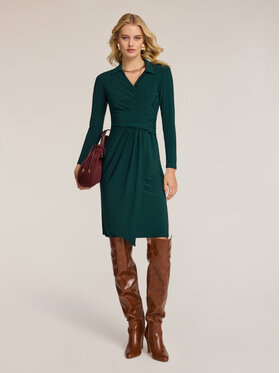 Motivi Motivi Vestito 7005W001534N025 Verde Flare Fit