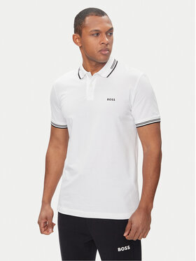 BOSS Boss Pólóing Paul 50506193 Fehér Slim Fit