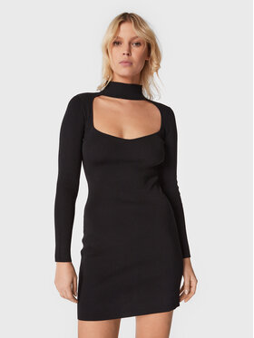 Gina Tricot Gina Tricot Každodenné šaty 17853 Čierna Slim Fit