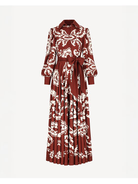 Castellani Castellani Sukienka codzienna Sukienka Santorini Brązowy Regular Fit