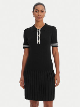 Morgan Morgan Sukienka dzianinowa 261-RMCAMI Czarny Slim Fit