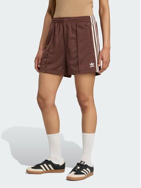 adidas adidas Szorty materiałowe 126559 Brązowy Loose Fit