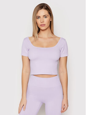 Guess Guess Bluză V2RP13 ZZ04S Violet Slim Fit