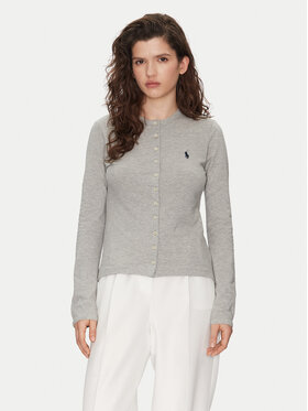 Polo Ralph Lauren Polo Ralph Lauren Kardiganas 211941175001 Pilka Slim Fit