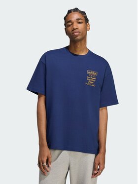 adidas adidas T-Shirt 170817 Granatowy Loose Fit