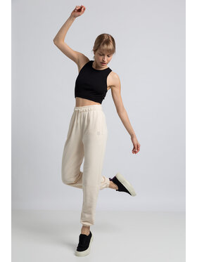LaLupa LaLupa Spodnie piżamowe LA053 Biały Comfortable Fit