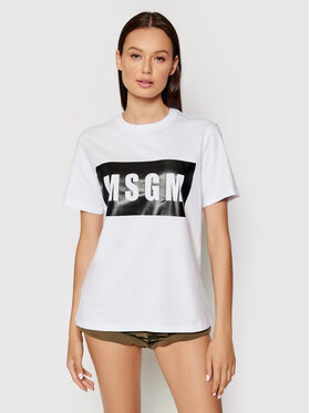 MSGM MSGM T-shirt 2000MDM520 200002 Bijela Regular Fit