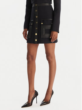 Elisabetta Franchi Elisabetta Franchi Trapéz szoknya GO-120-57E2-V490 Fekete Regular Fit