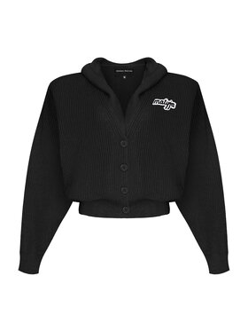 Magda Matyja Magda Matyja Kardigan ALAYA CARDIGAN BLACK Czarny Loose Fit