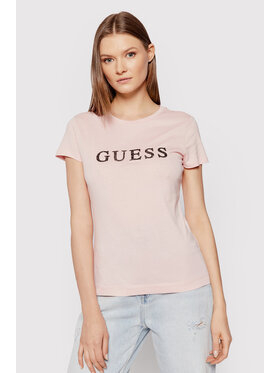 Guess Guess T-Shirt Kimetz W1BI06 JA911 Ροζ Regular Fit