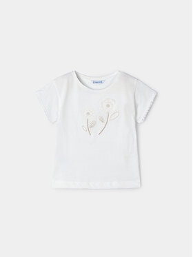 Mayoral Mayoral T-Shirt 3083 Εκρού Regular Fit