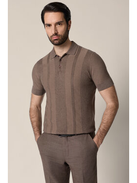 Lancerto Lancerto Polo Nino PO073126000022 Brązowy Regular Fit