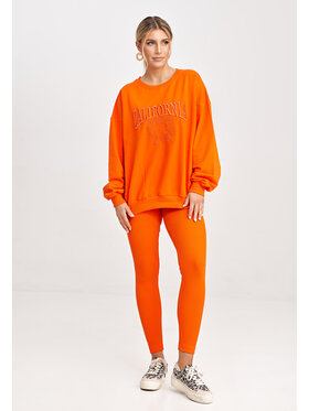 FIGL FIGL Souprava mikina a legíny M1018 Oranžová Regular Fit