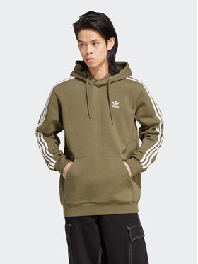 adidas adidas Bluza Adicolor Classics 3-Stripes Hoodie IB1415 Zielony Regular Fit
