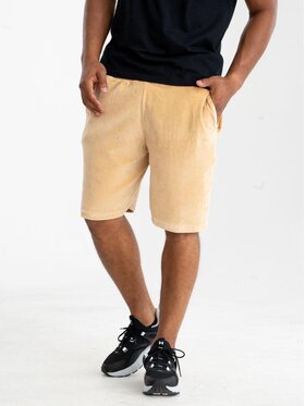Jigga Wear Jigga Wear Szorty sportowe Krótkie Spodenki Welurowe Męskie Jasne Brązowe Jigga Classic Velour L Brązowy Regular Fit