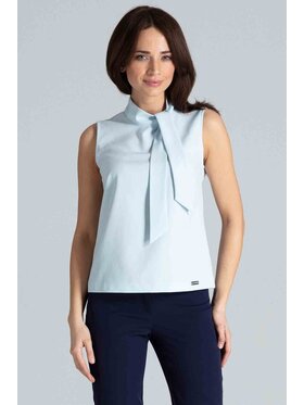 Lenitif Lenitif Bluzka K481 Niebieski Regular Fit