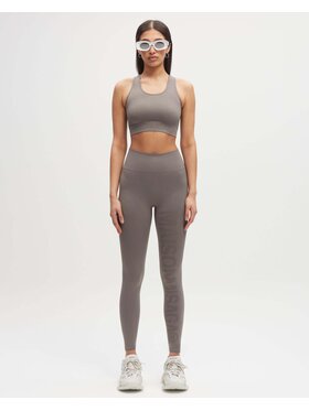 Misaga Misaga Legginsy Recycled Leggings Szary Slim Fit