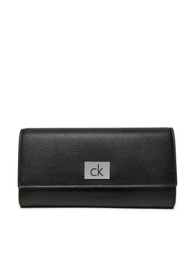 Calvin Klein Calvin Klein Suur naiste rahakott Ck Plaque Large Trifold K60K612839 Must