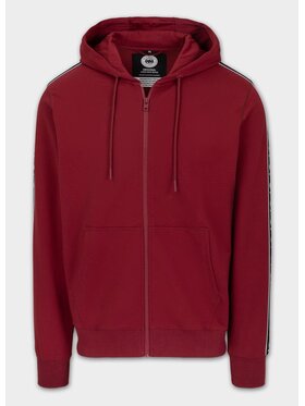 PITBULL PITBULL Bluza męska rozpinana z kapturem TAPE NUGGET M Bordowy Regular Fit