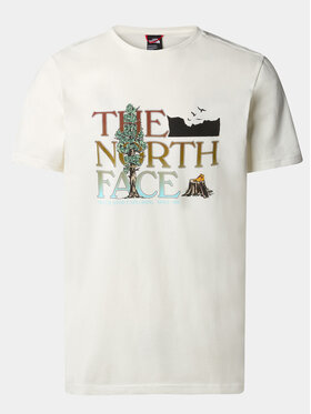 The North Face The North Face Tricou M S/S Graphic TeeNF0A7X1ON3N1 Alb Regular Fit