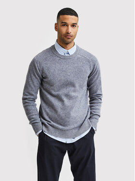 Selected Homme Selected Homme Sweter New Coban 16079780 Szary Regular Fit