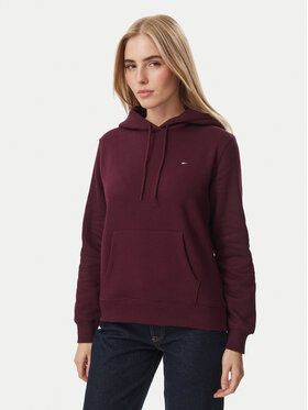 Tommy Jeans Tommy Jeans Džemperis ar kapuci DW0DW19958 Bordo Regular Fit