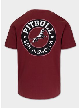 PITBULL PITBULL T-Shirt AUTOMATIC Bordowy Regular Fit