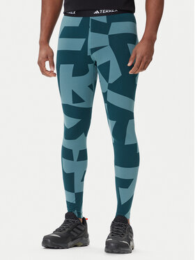 adidas adidas Termoaktīva apģērba apakšdaļa Multi Synthetic Base Layer JP2757 Zaļš Slim Fit