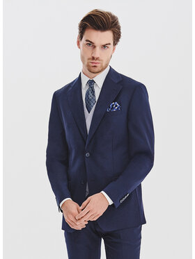 Pako Lorente Pako Lorente Marynarka P25WF-3G-005 Granatowy Super Slim Fit