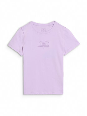 4F 4F T-Shirt SWELLS OF THE OCEAN Fioletowy jasny Regular Fit