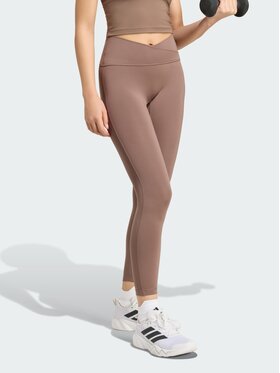 adidas adidas Legginsy 158041 Brązowy Fitted Fit