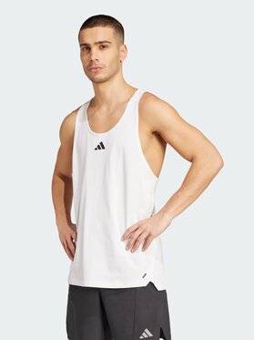 adidas adidas Koszulka techniczna 150847 Biały Loose Fit