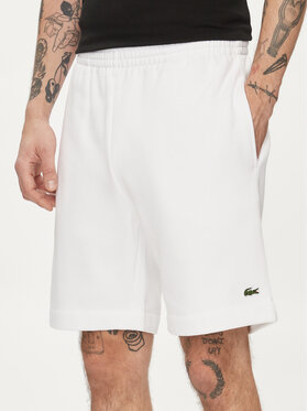 Lacoste Lacoste Sportovní kraťasy GH9627 Bílá Regular Fit