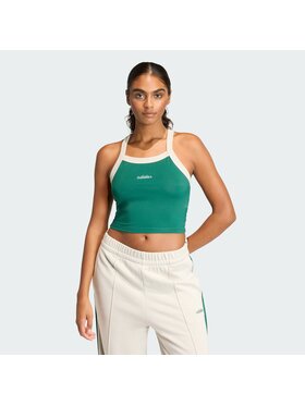 adidas adidas Top 158661 Zielony Slim Fit