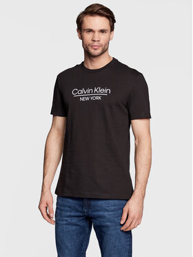 Calvin Klein Calvin Klein T-Shirt New York Logo K10K110793 Černá Regular Fit
