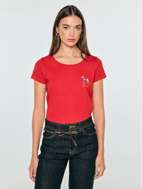 BIG STAR BIG STAR T-Shirt MERIA Czerwony Basic Fit