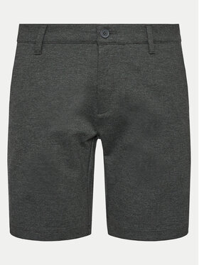 INDICODE INDICODE Šortky z materiálu Aalborg 70-371 Šedá Slim Fit