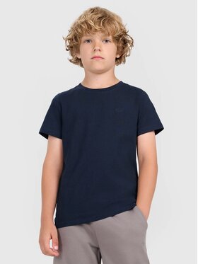 4F 4F Tričko 4FJWMM00TTSHM2330-31S Modrá Regular Fit