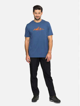 Viking Viking T-Shirt Lenta Bamboo Light Man Granatowy Regular Fit